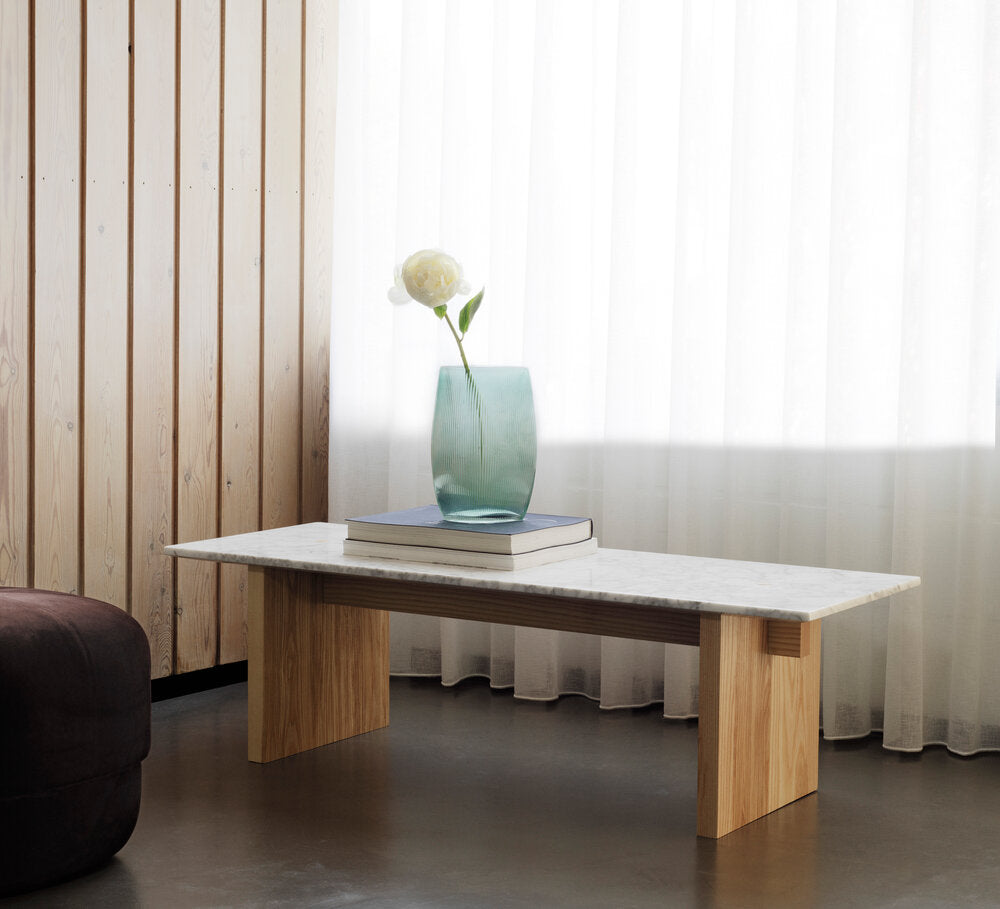 Tide vase, blå - H: 28 cm.