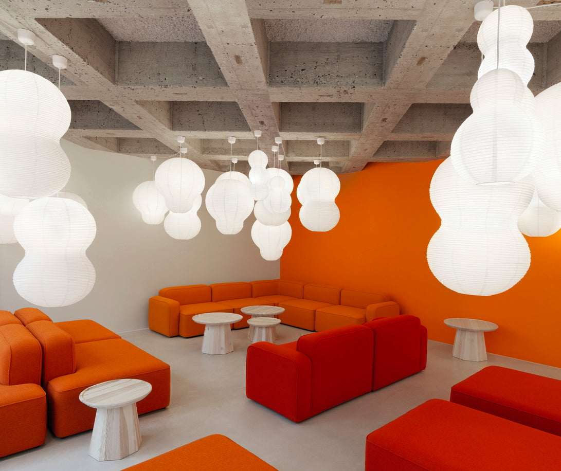 Puff Multitude lampeskærm - hvid