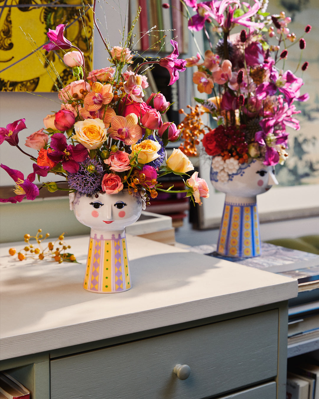 Eva vase, lavendel - H15 cm.