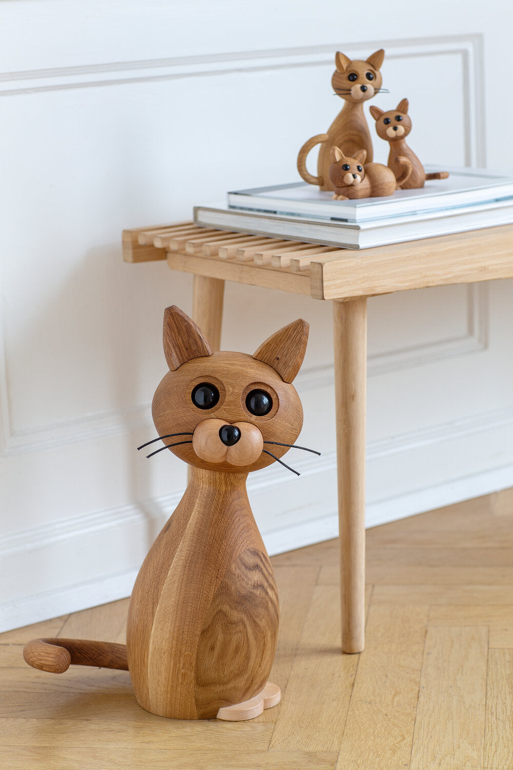 Hope kat, Lys brun - H:6cm.