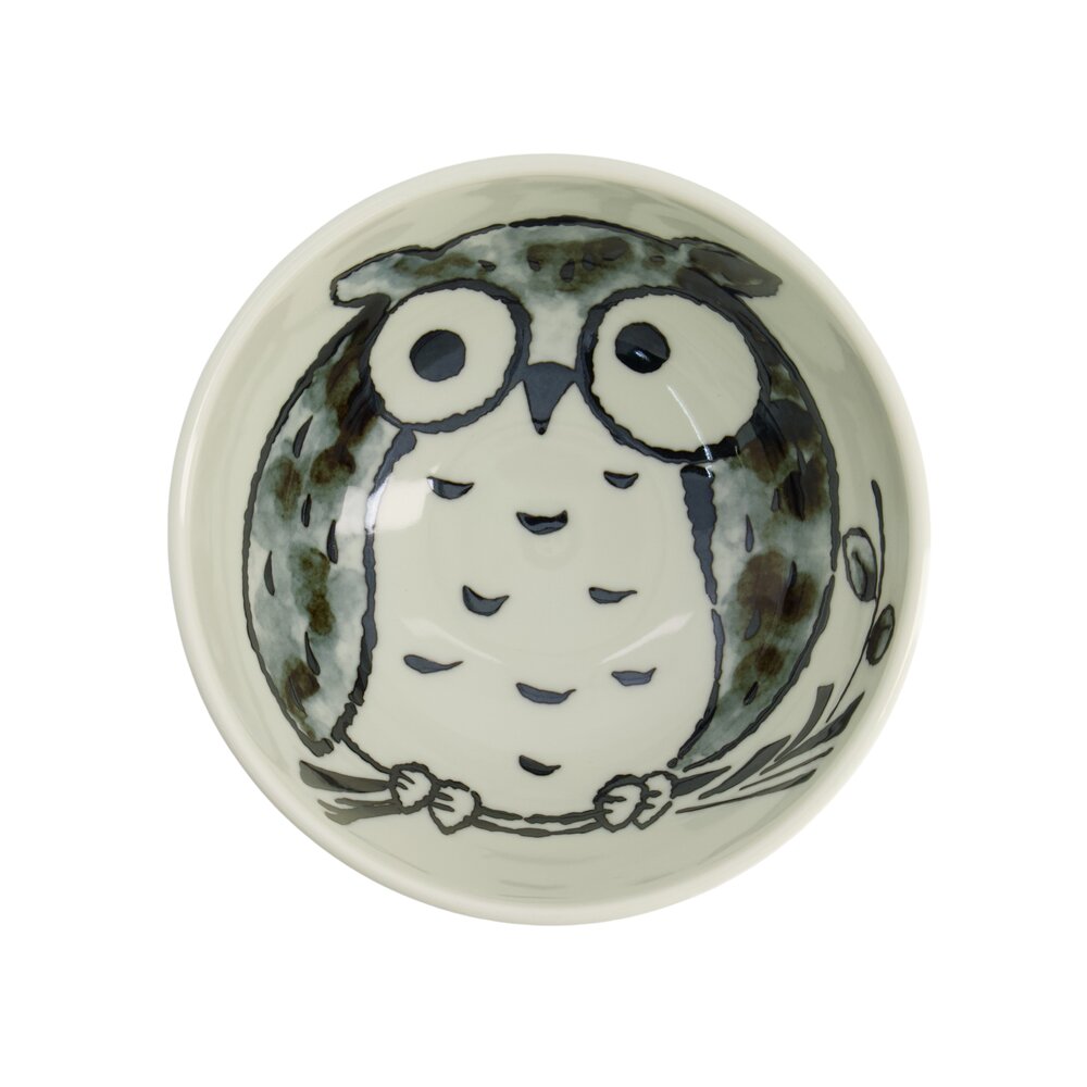 Kawaii Owl Rice skål, blå - 400 ml.