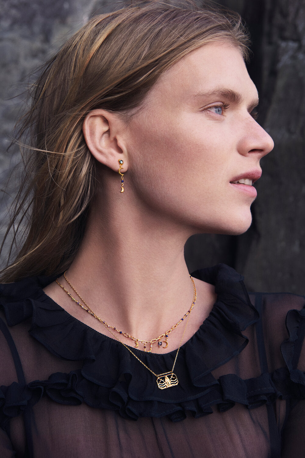 Pheobe øreringe - forgyldt