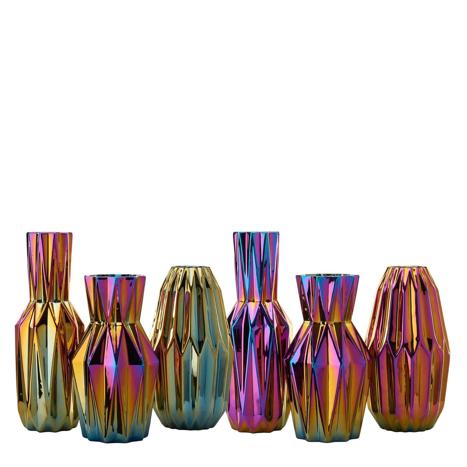 Oily Folds vase, M - multi