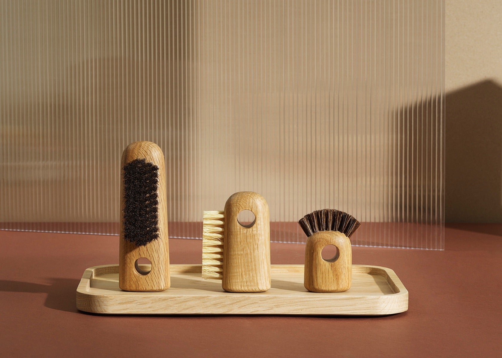 Normann Copenhagen Nift børste, eg - H: 15 cm. - Bahne