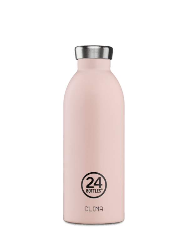 24Bottles Clima flaske, Dusty pink - 500 ml. - Bahne