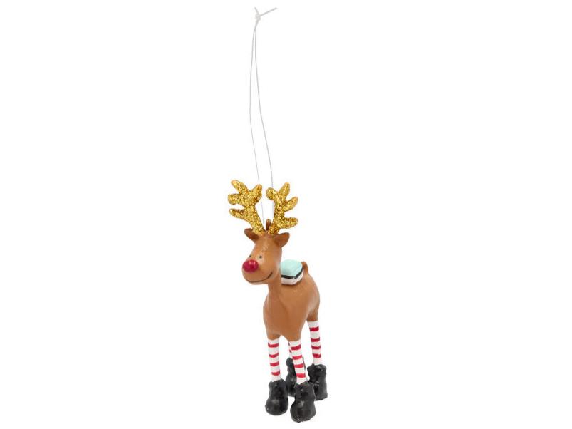 Candygirl rudolf juleophæng - H7 cm.