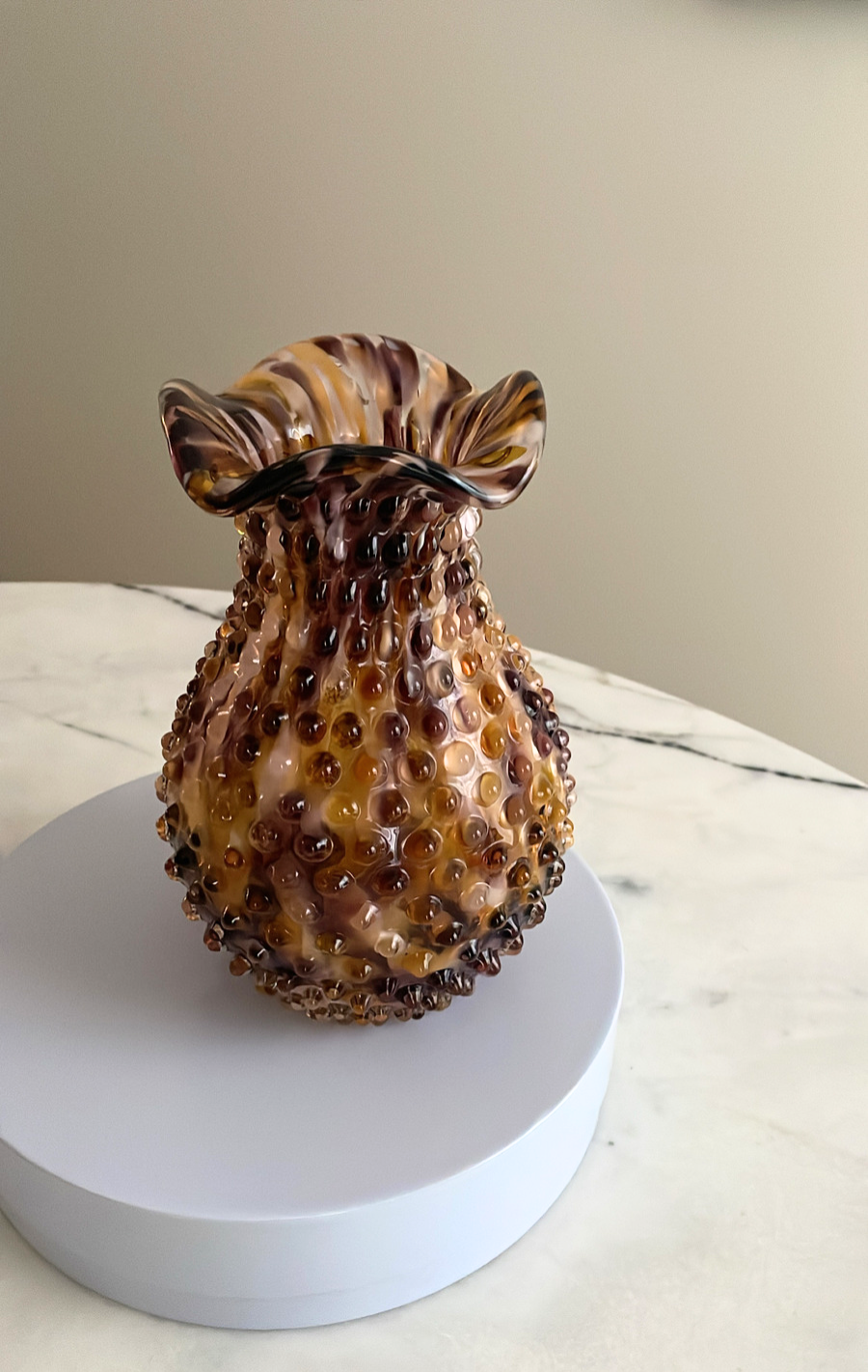 Confetti Blonde vase - Mahogany