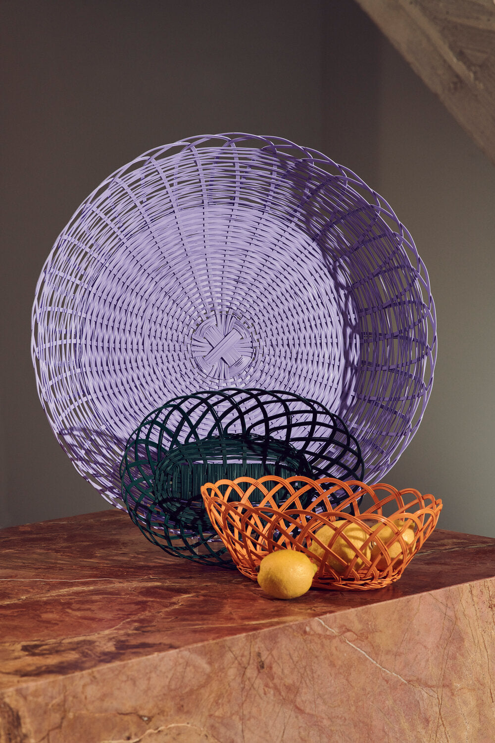 Bakkie kurv, Dark Green - oval