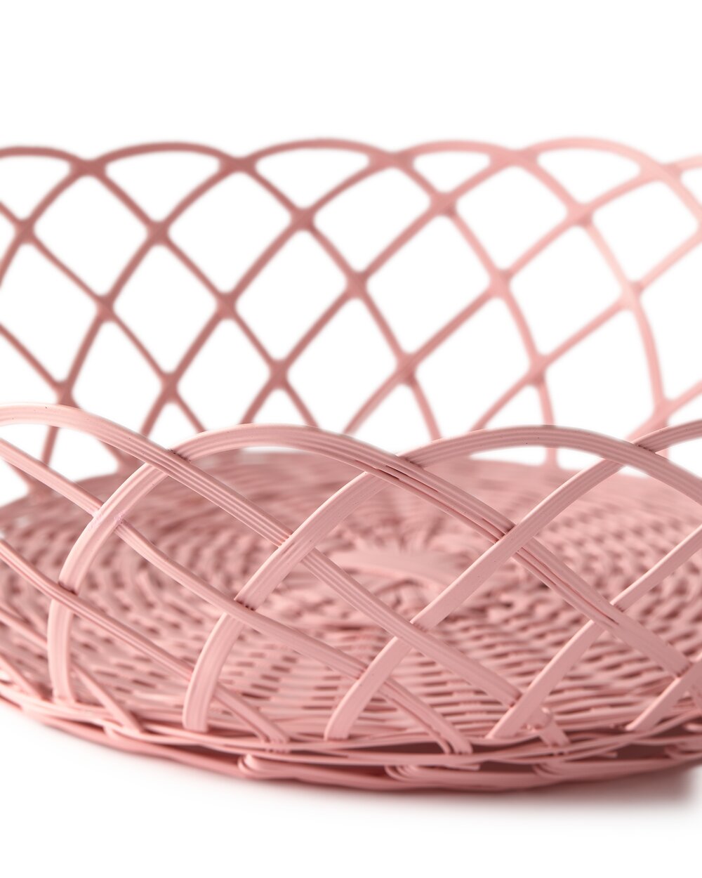 Bakkie Lace kurv, Light Pink - stor