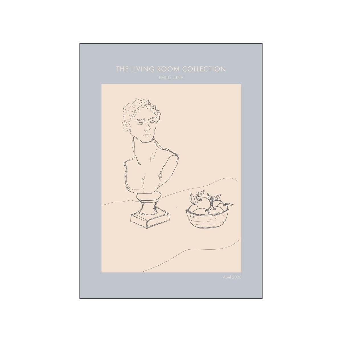 Poster & Frame Emilie Luna plakat - The livingroom 05 - Bahne