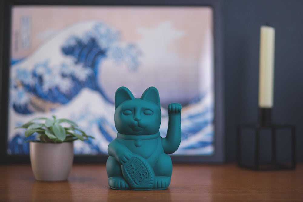 Donkey Maneki-Neko kat - grøn - Bahne