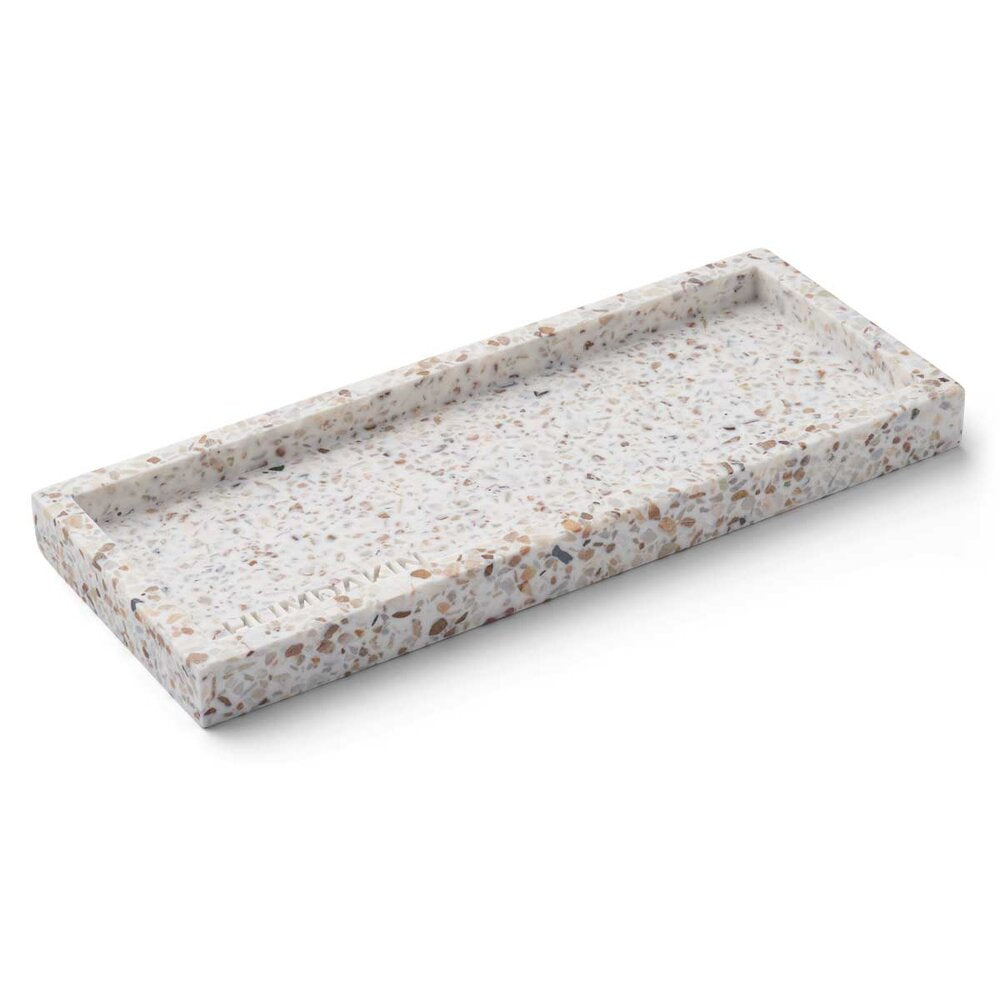 Terrazzo bakke, Natural - 10x25 cm.