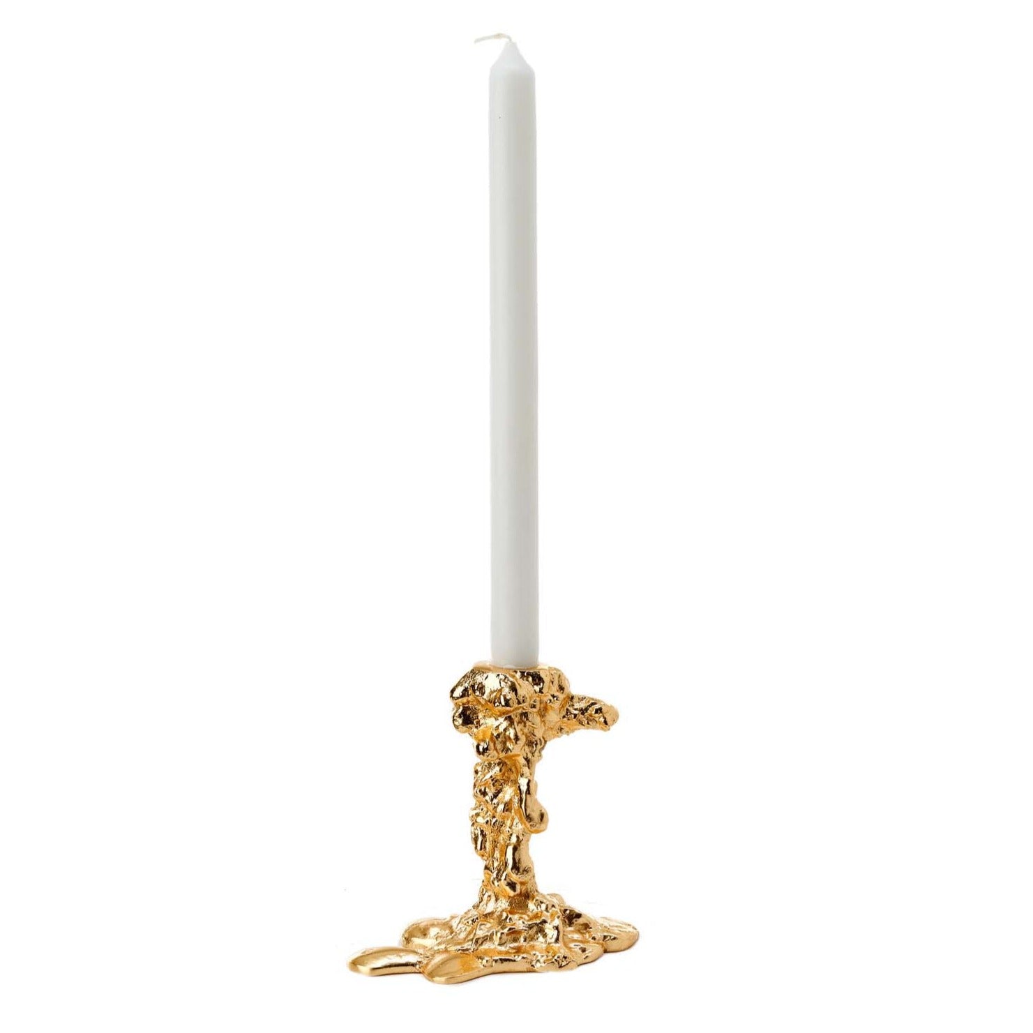 Drip lysestage, S - guldfarvet