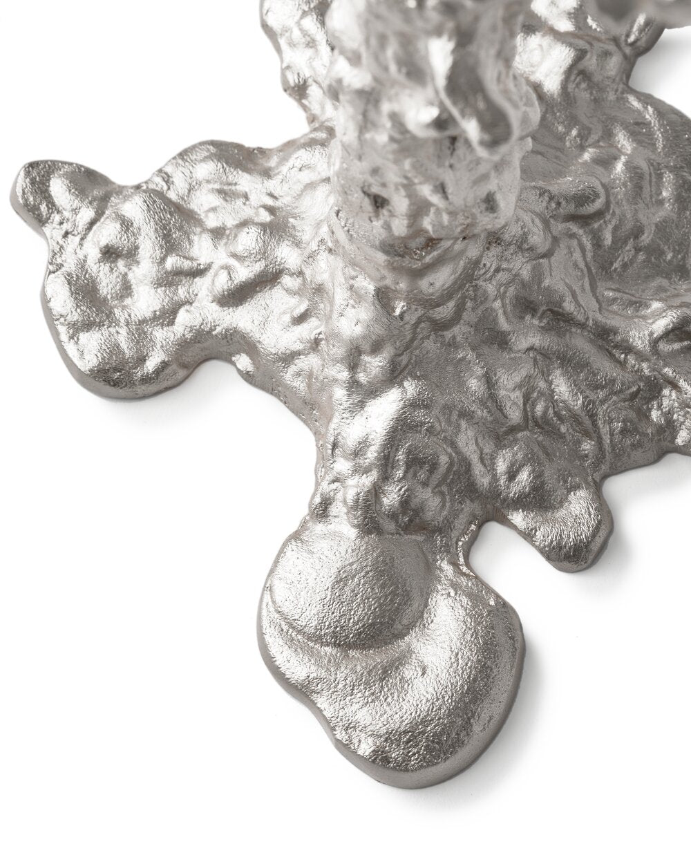 Drip lysestage, sølv - 4-arme