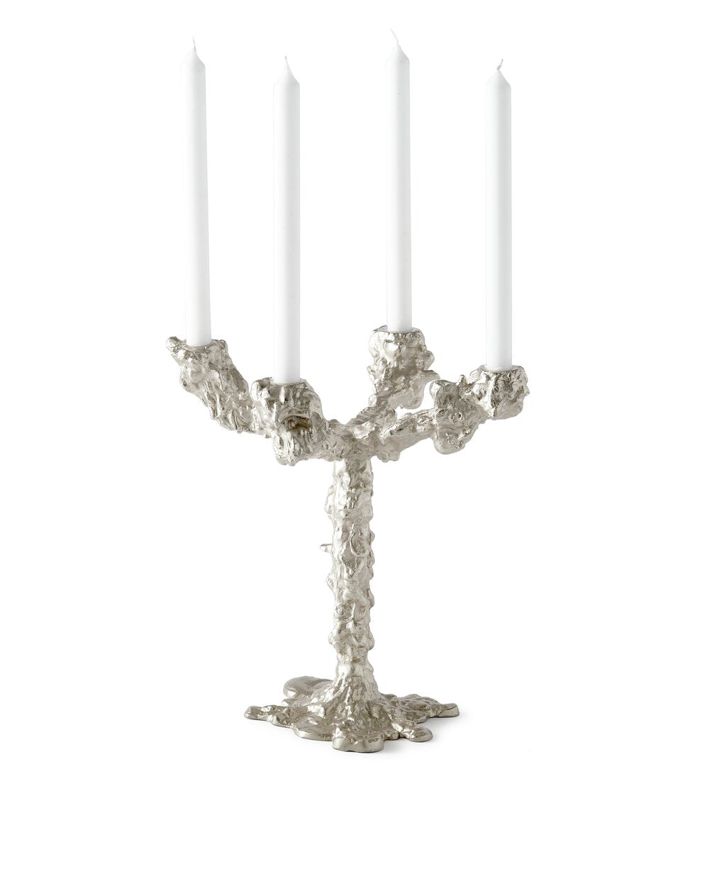 Drip lysestage, sølv - 4-arme