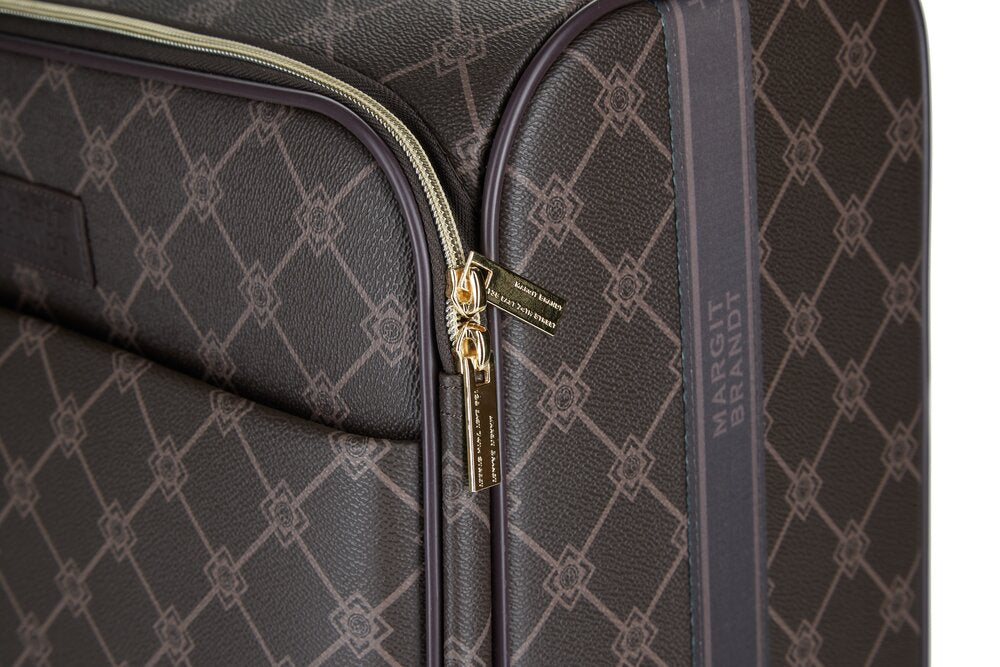 Kuffert m.hjul - brun