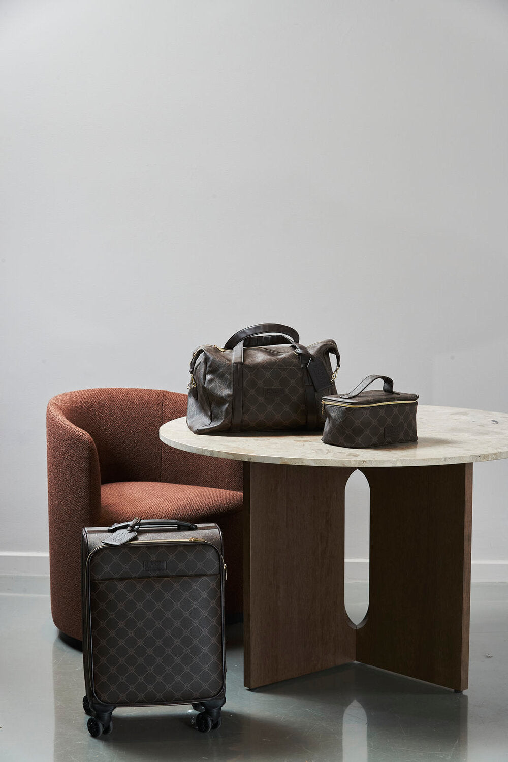 Kuffert m.hjul - brun