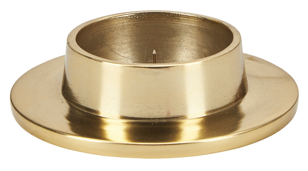 Lysestageholder - guldfarvet