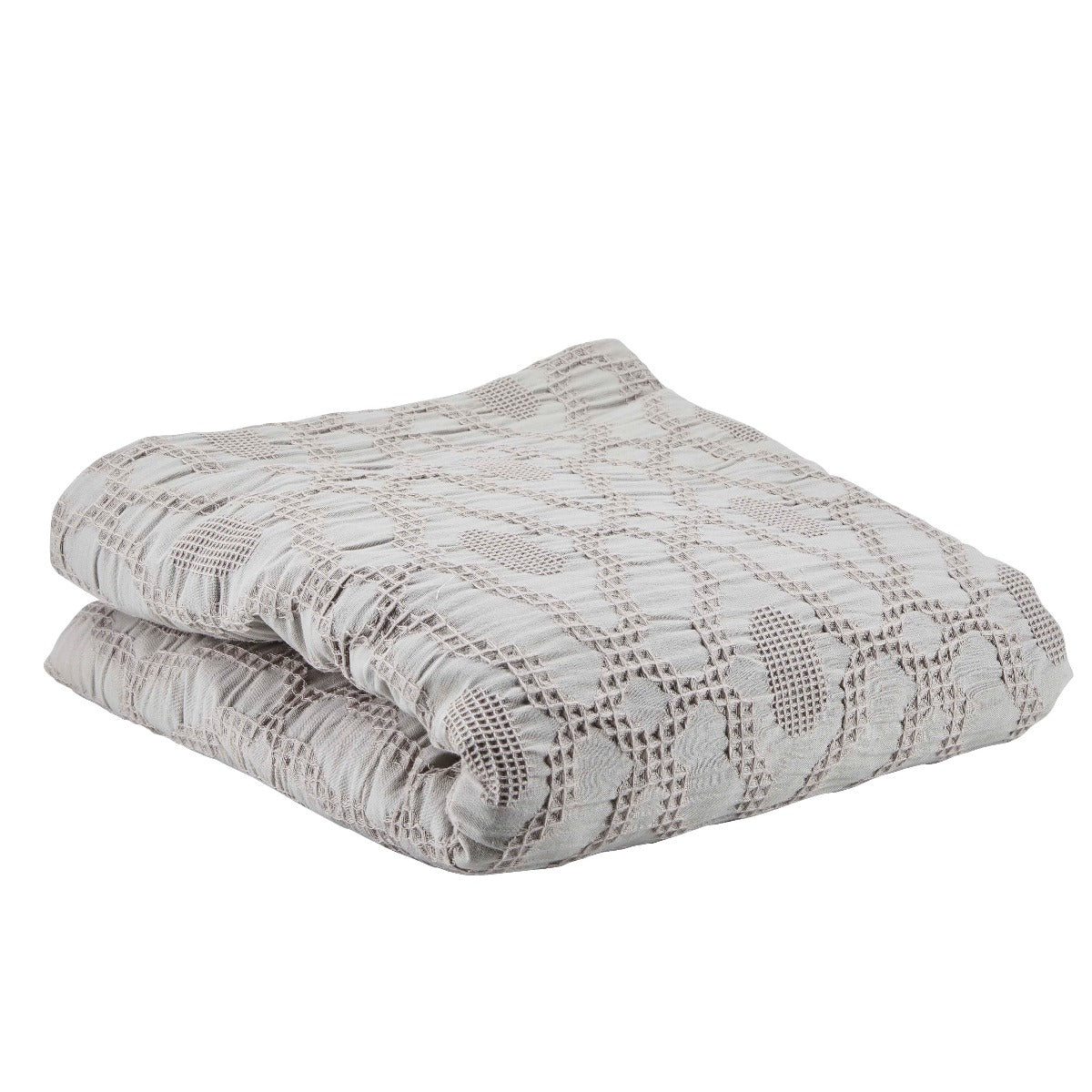 Bahne Interior sengetæppe, grå - 260x260 cm. - Bahne