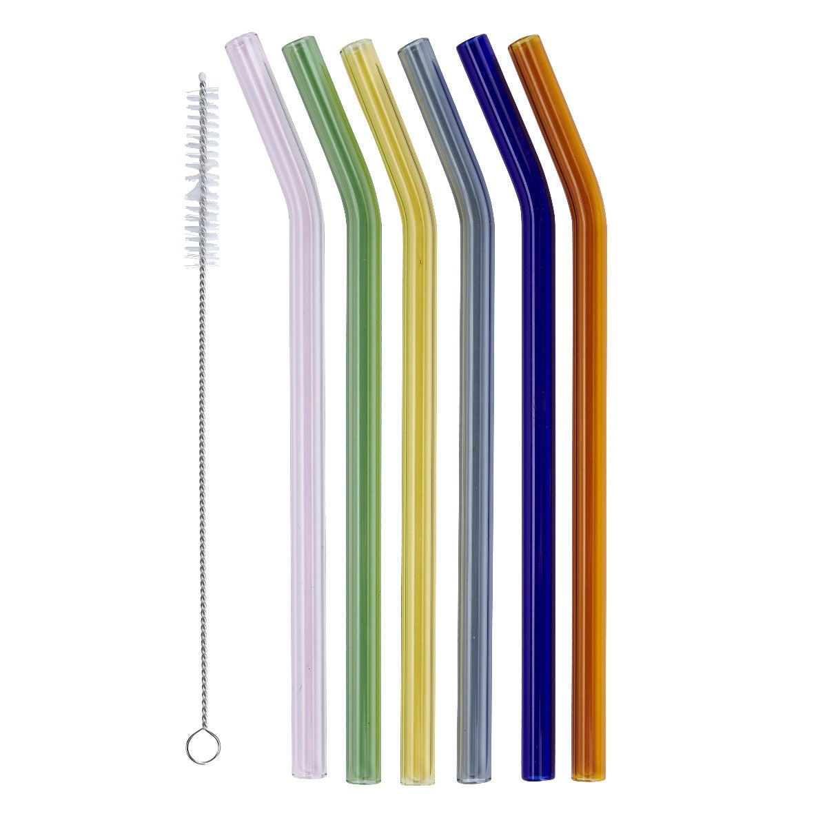 Bahne Interior sugerør i glas - 6 stk. - Bahne