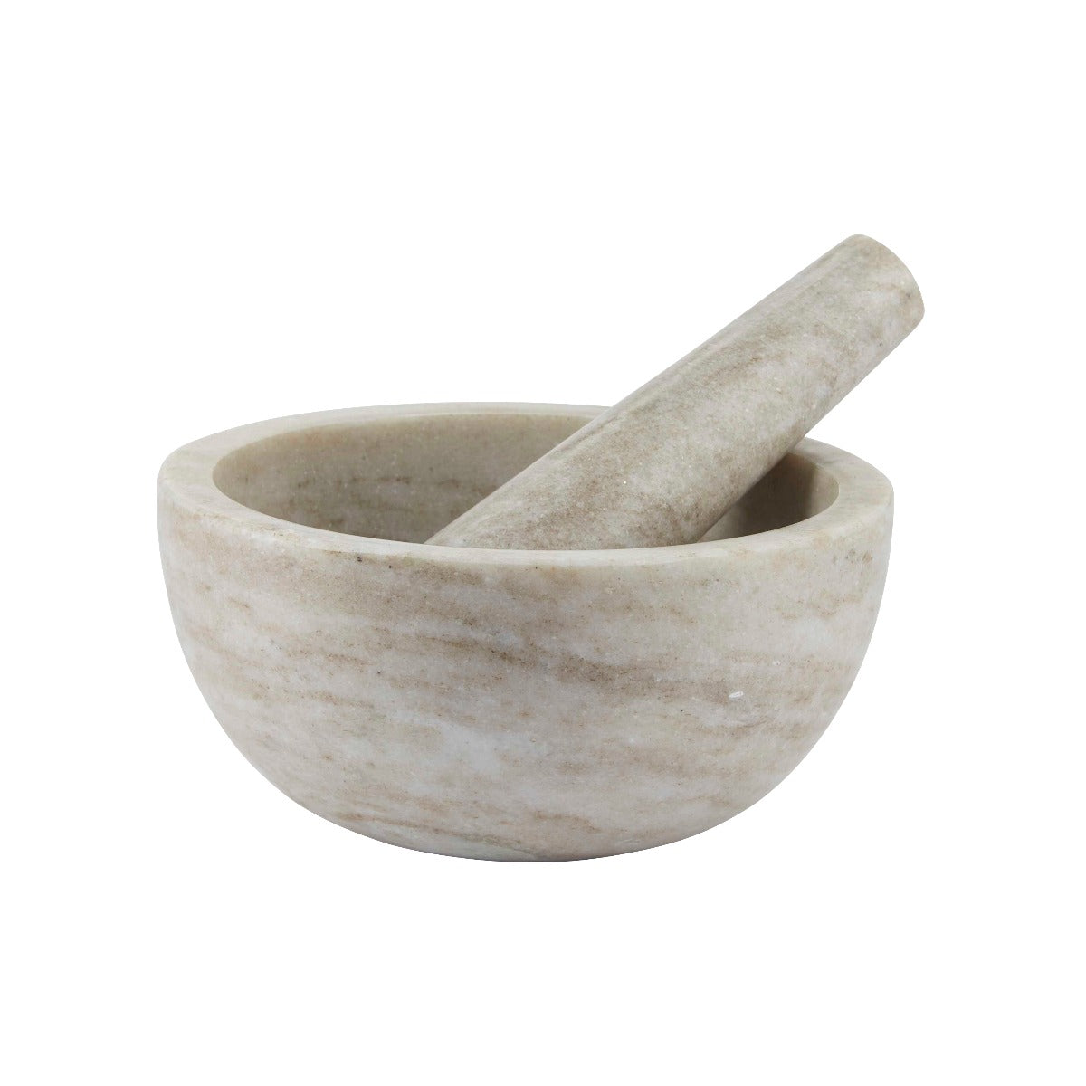 Bahne Interior Mortar med støder, marmor - beige - Bahne