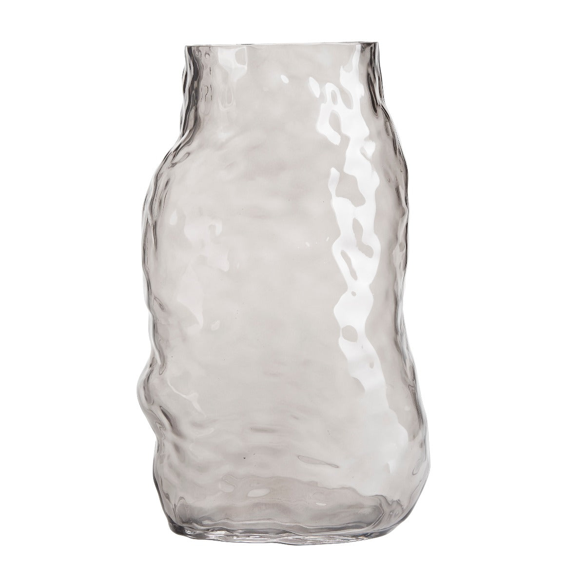 Margit Brandt Organic shape vase, Smoke - H: 32 cm. - Bahne
