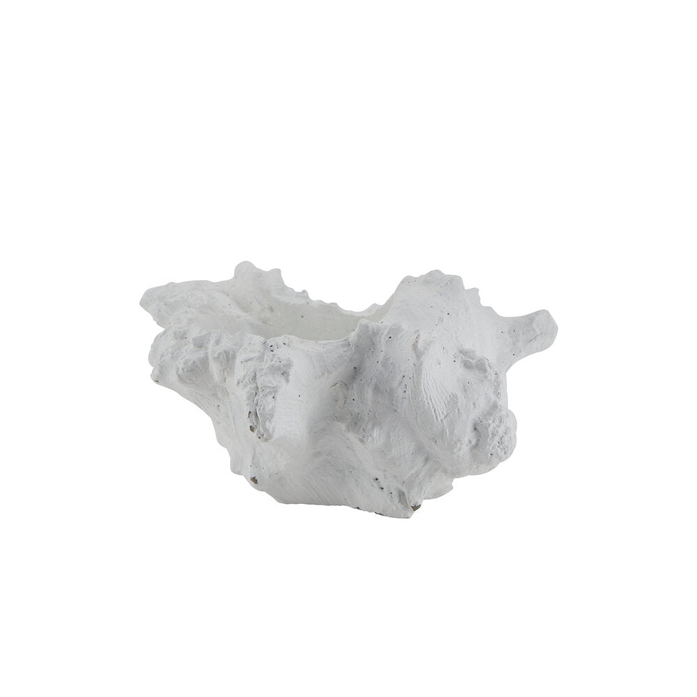 Konkylie figur - hvid