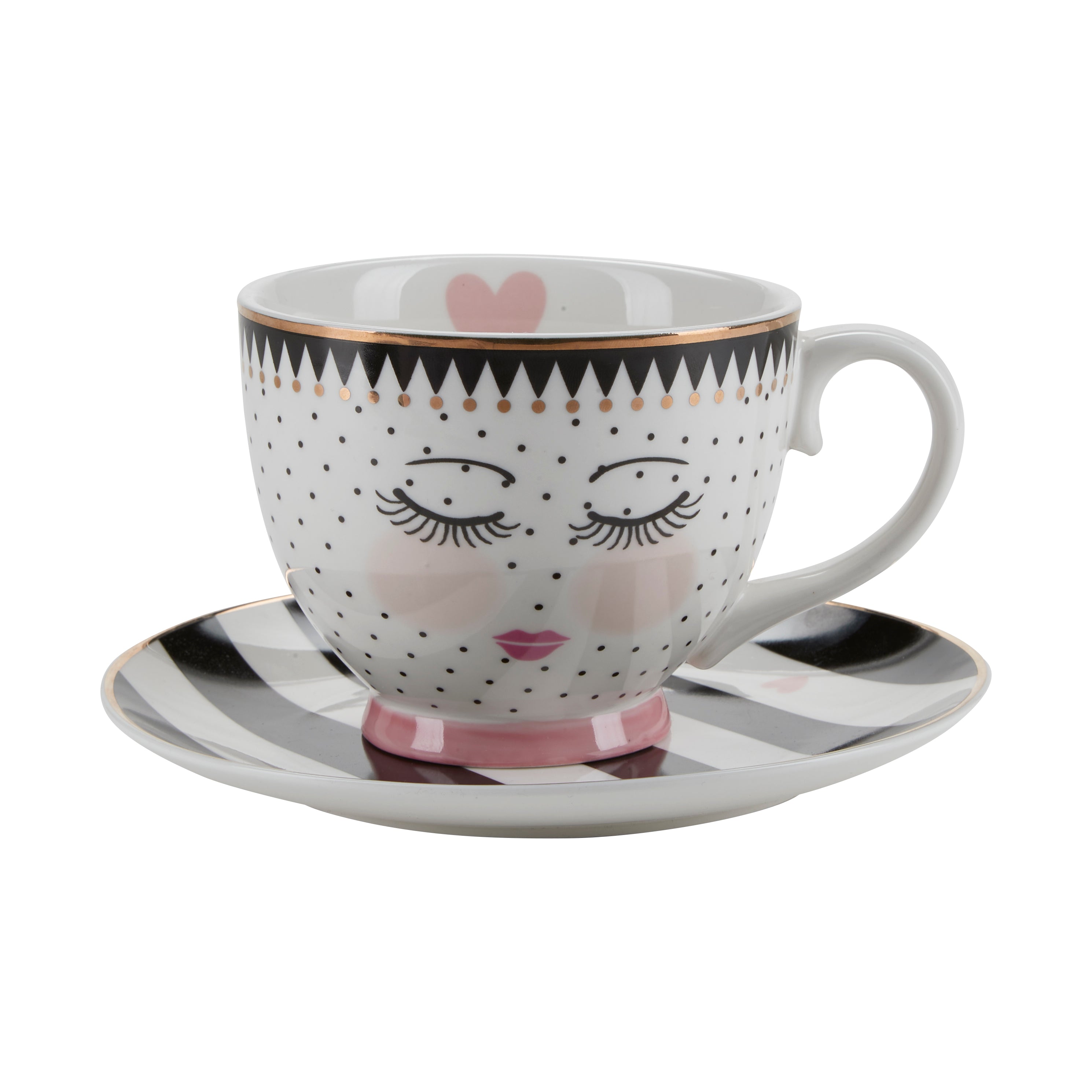 Kop, underkop & æggebære, gavesæt - Black/White