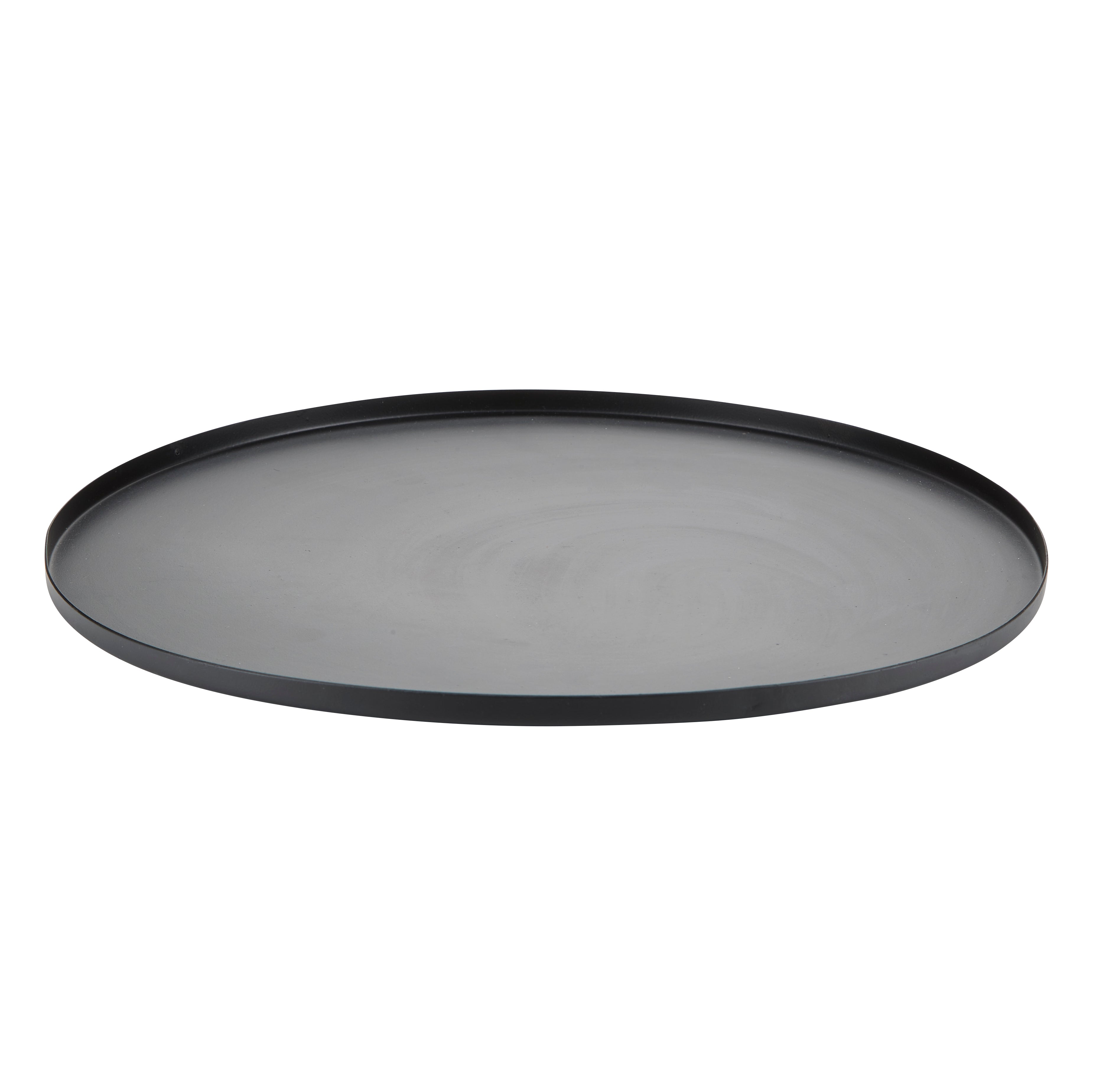 Rund bakke, sort - D: 35 cm
