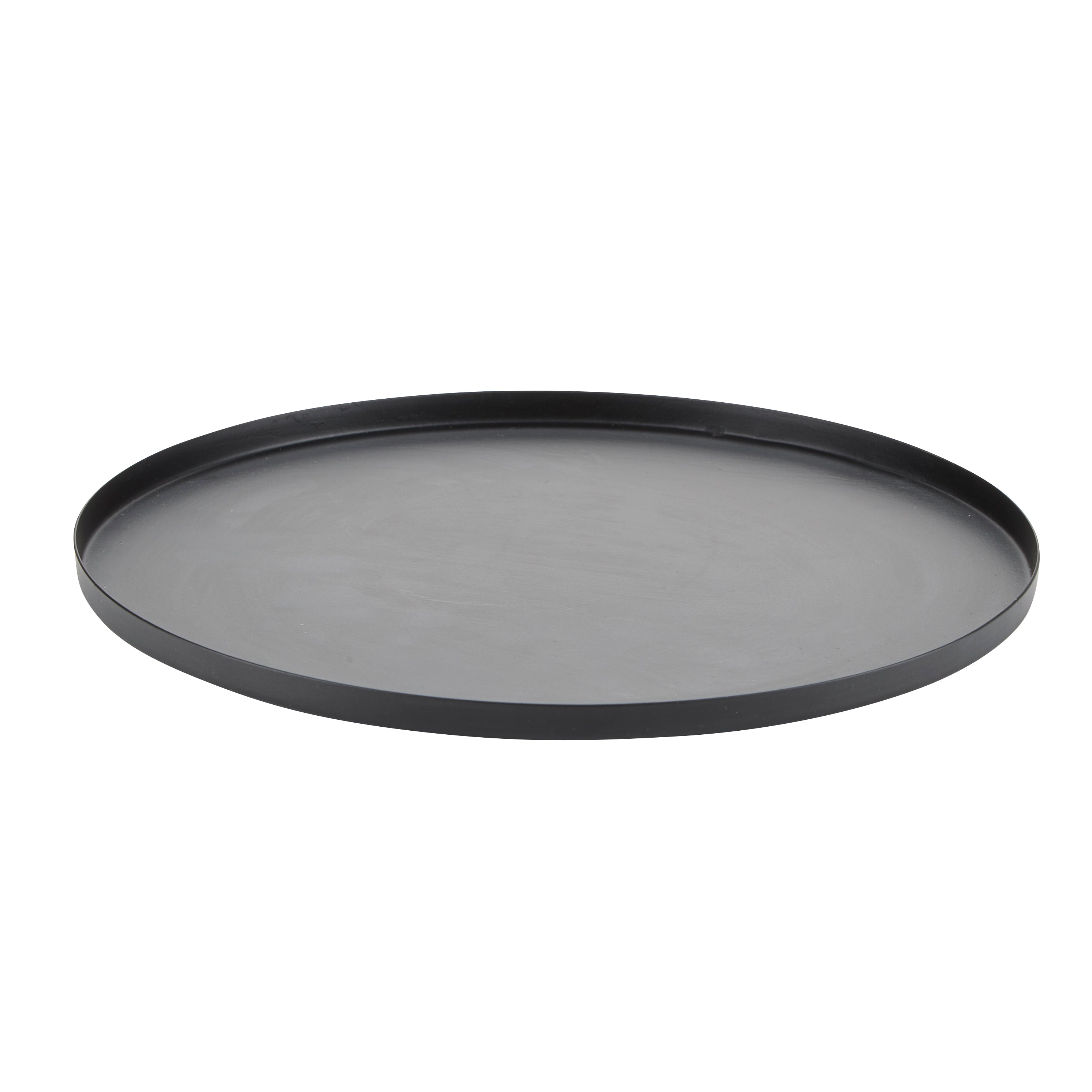 Rund bakke, sort - D: 25 cm