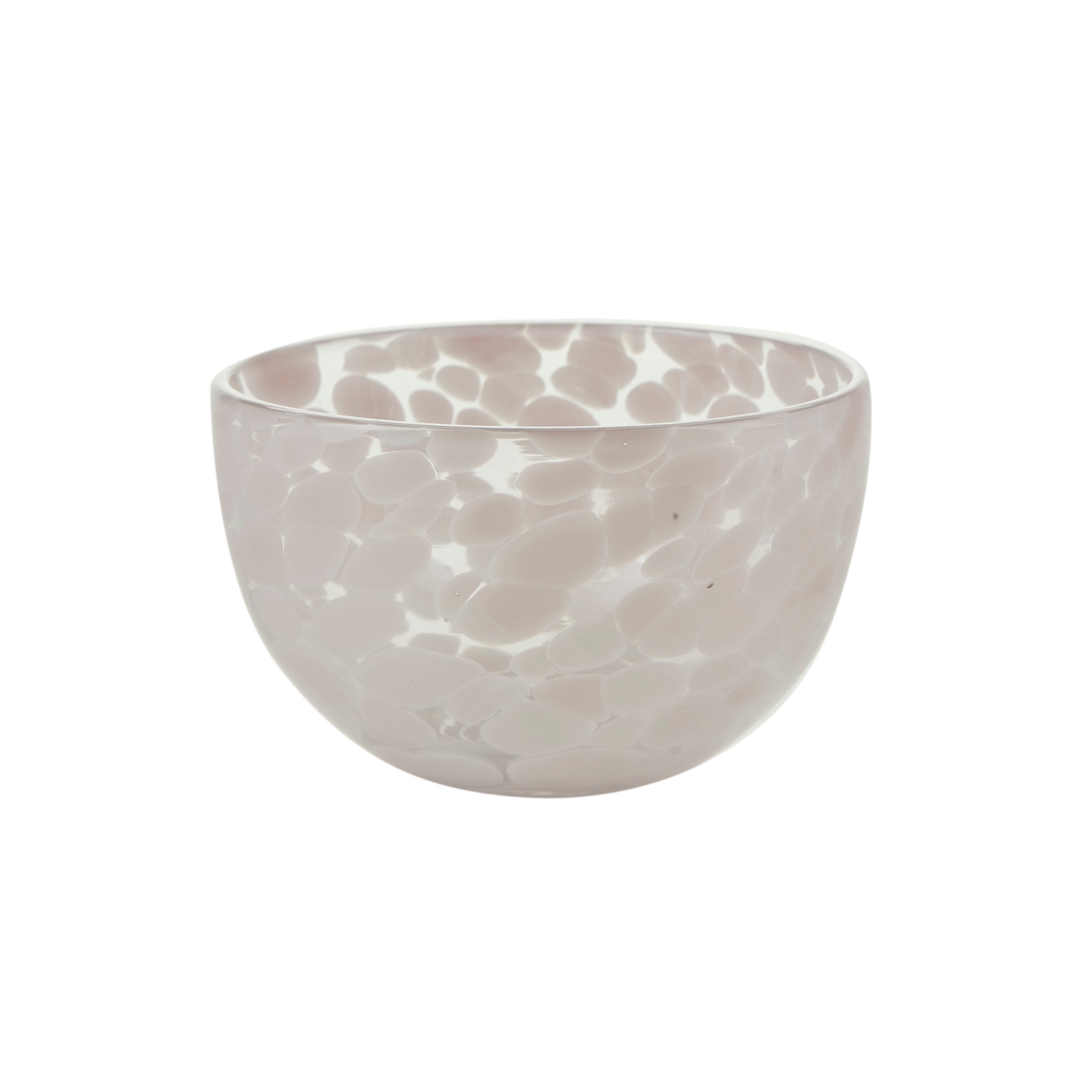 Bahne Interior Dots skål, Clear/Soft Rose - Ø11,5 cm. - Bahne