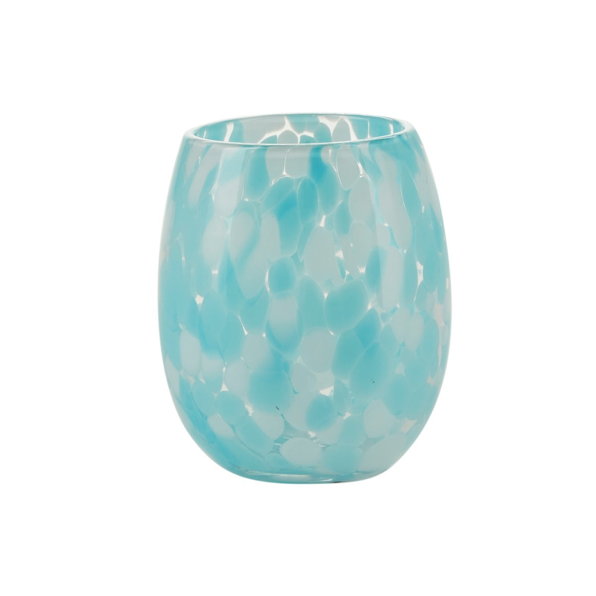 Vandglas - Clear/White + Light Blue