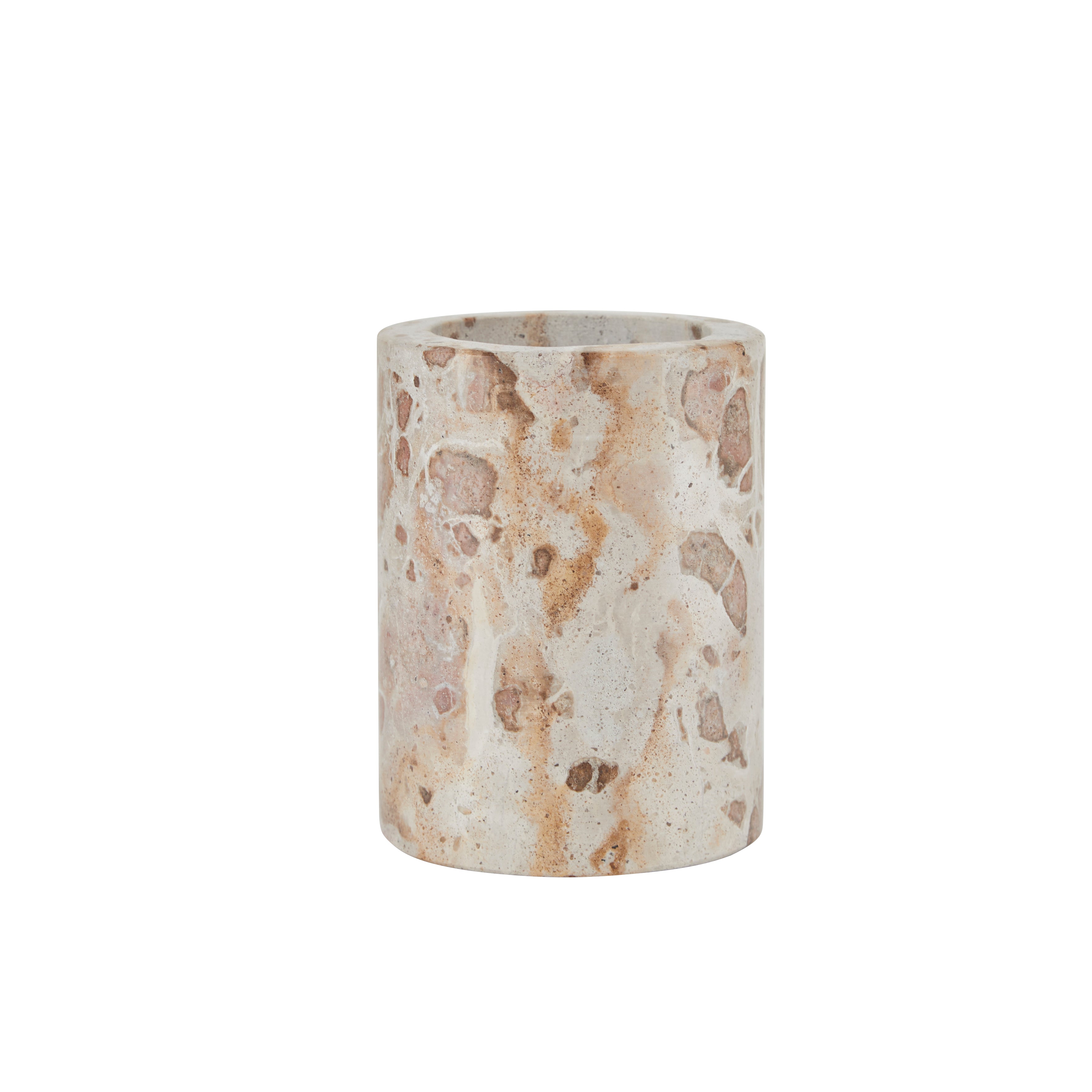 Marble tandbørstekrus - Leopard Beige