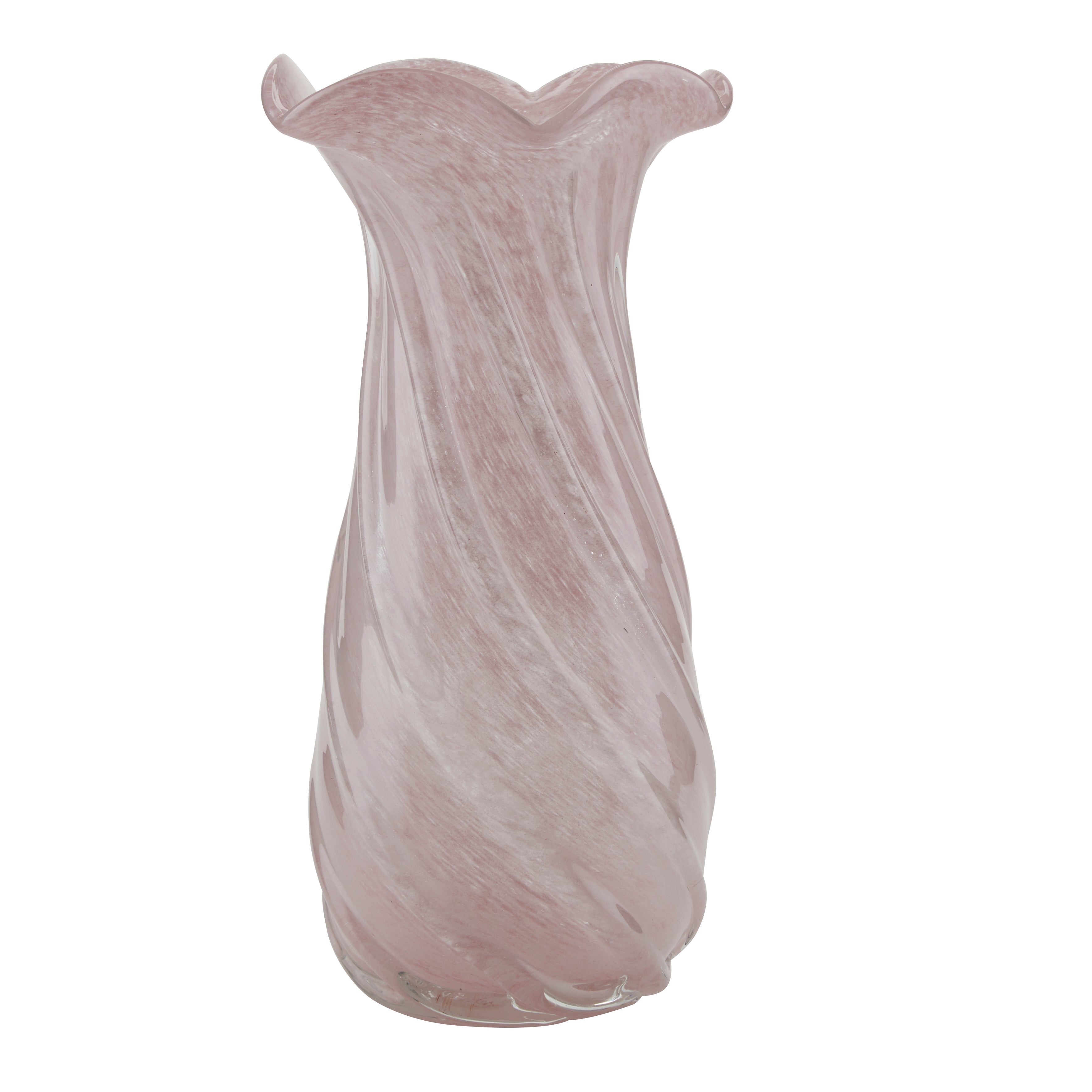 Tulip vase, Rose - H31 cm.