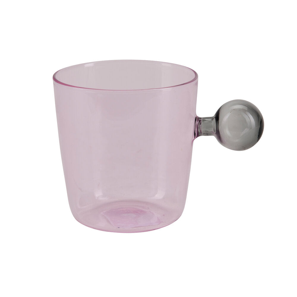 Bubble Handle glas - Smoke/Amber