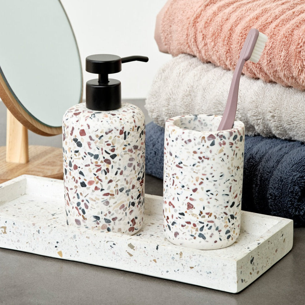 Terrazzo tandkrus - brun