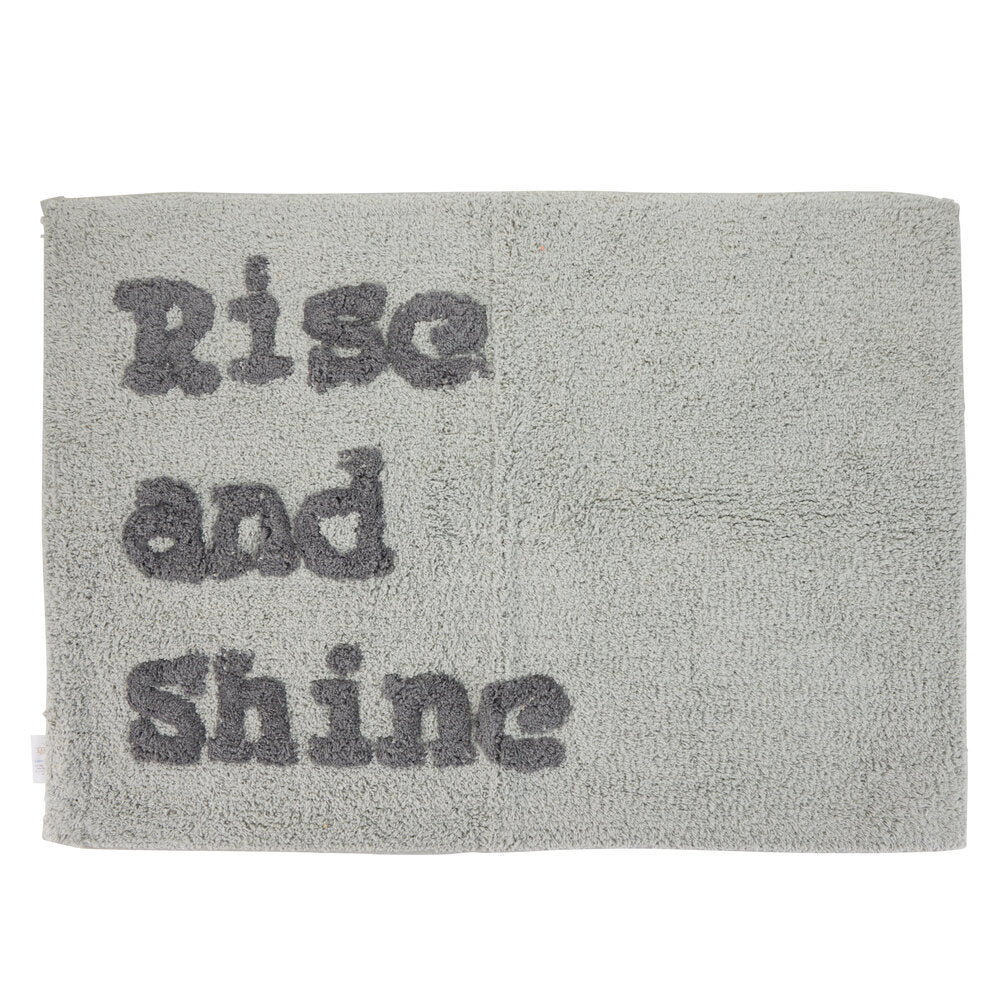 Rise and Shine bademåtte, grå- 50x70 cm.