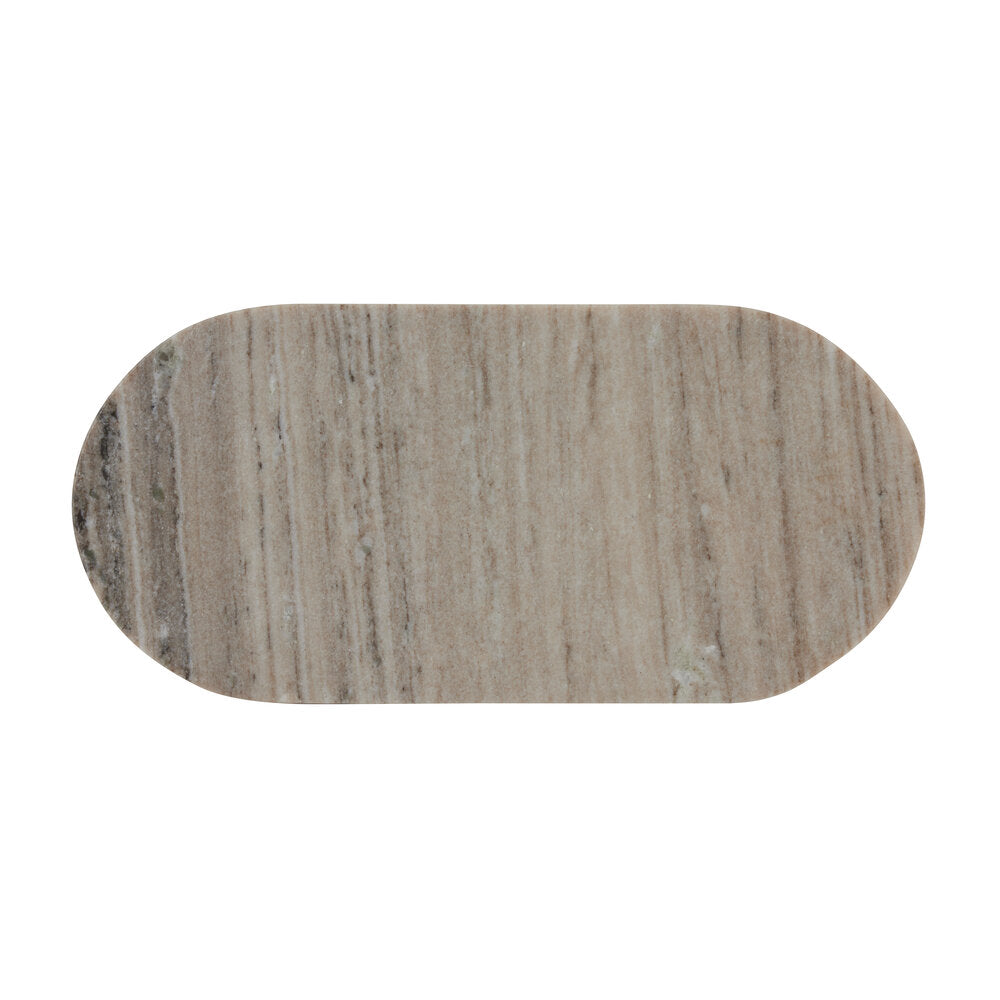 Marmor bakke, beige - L43 cm.