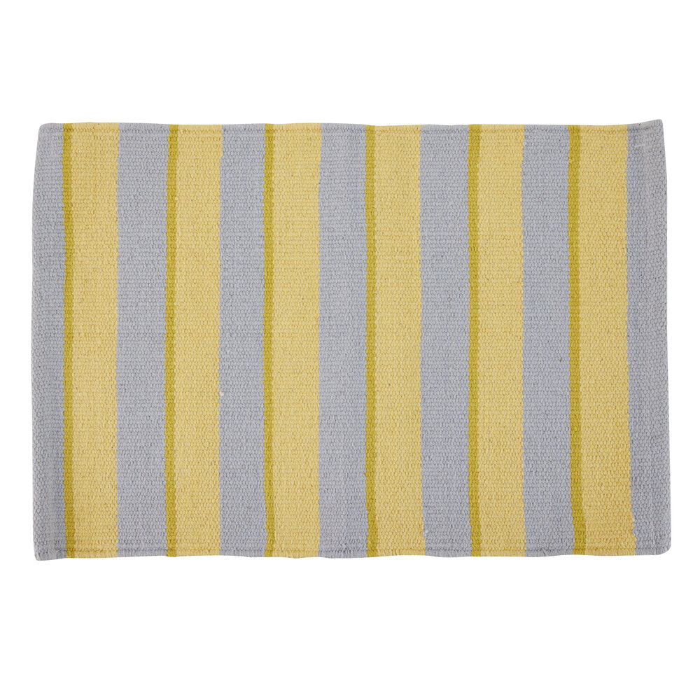 Dækkeserviet, blå/gul - 32x48 cm.