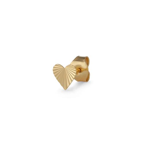 Jane Kønig Reflection Stud Heart ørering - Guld - Bahne