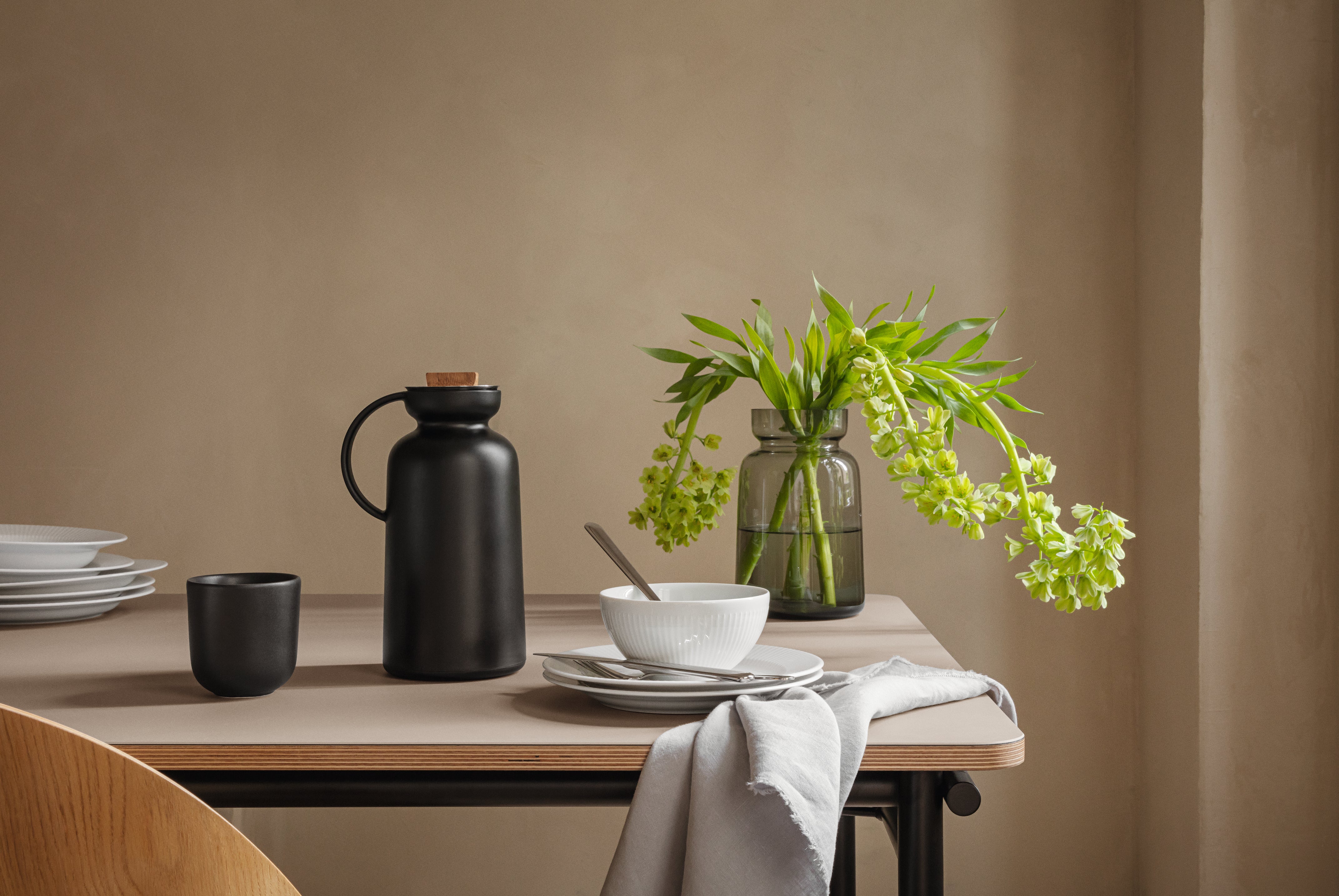 Silhou. termokande, sort - 1l