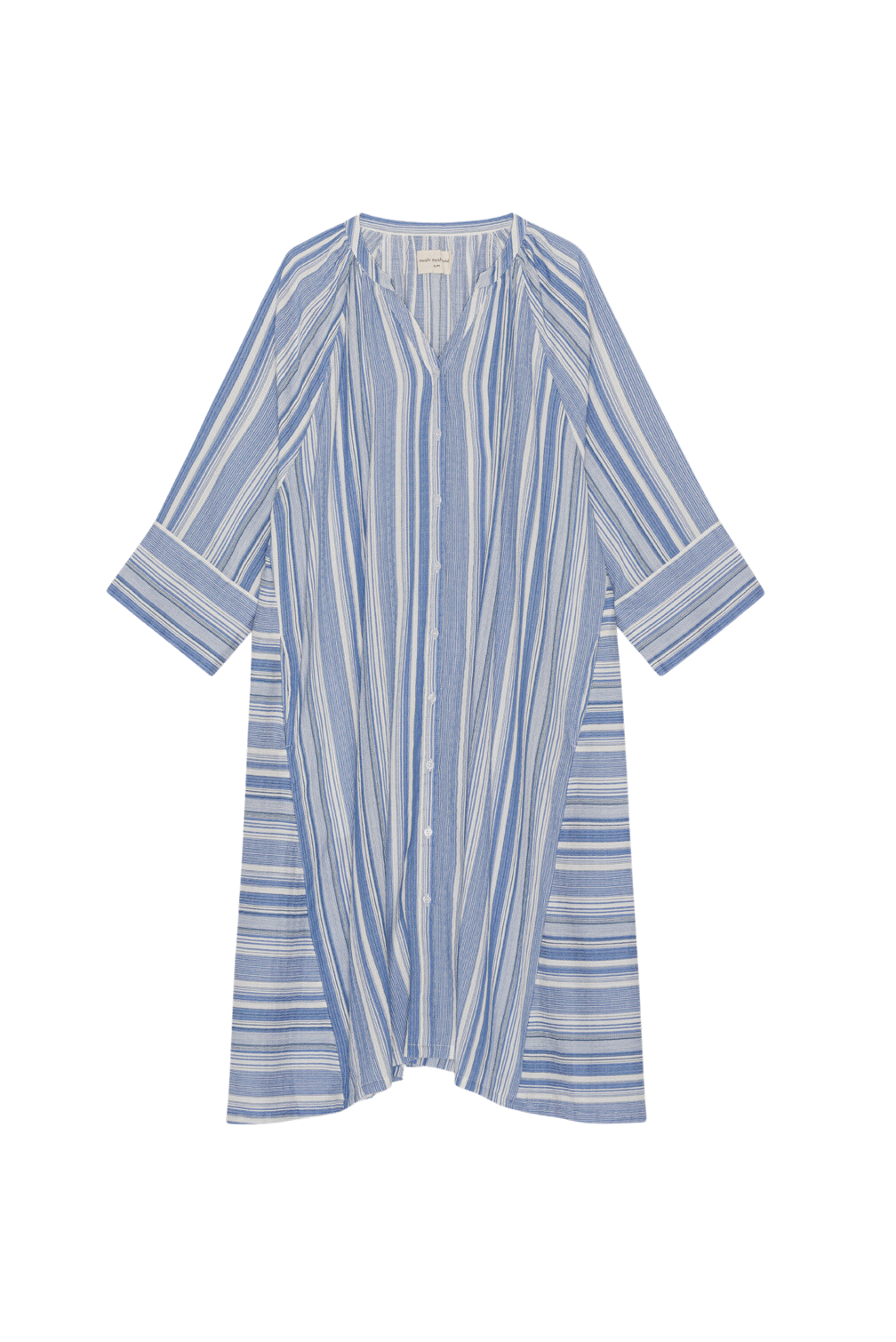 Lily Blue Stripe kjole hvid/blå