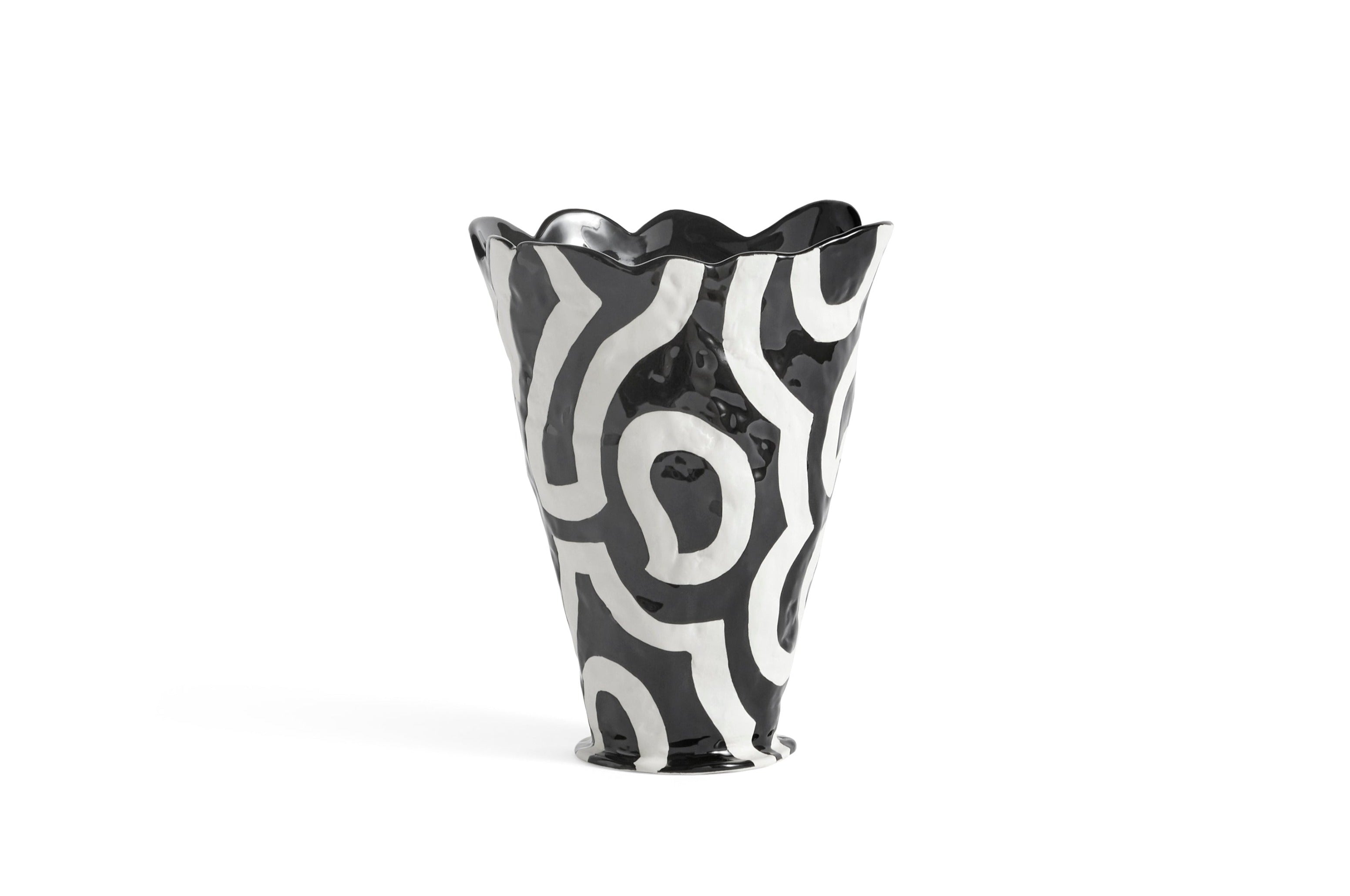 Jessica Hans Shadow vase - sort/hvid