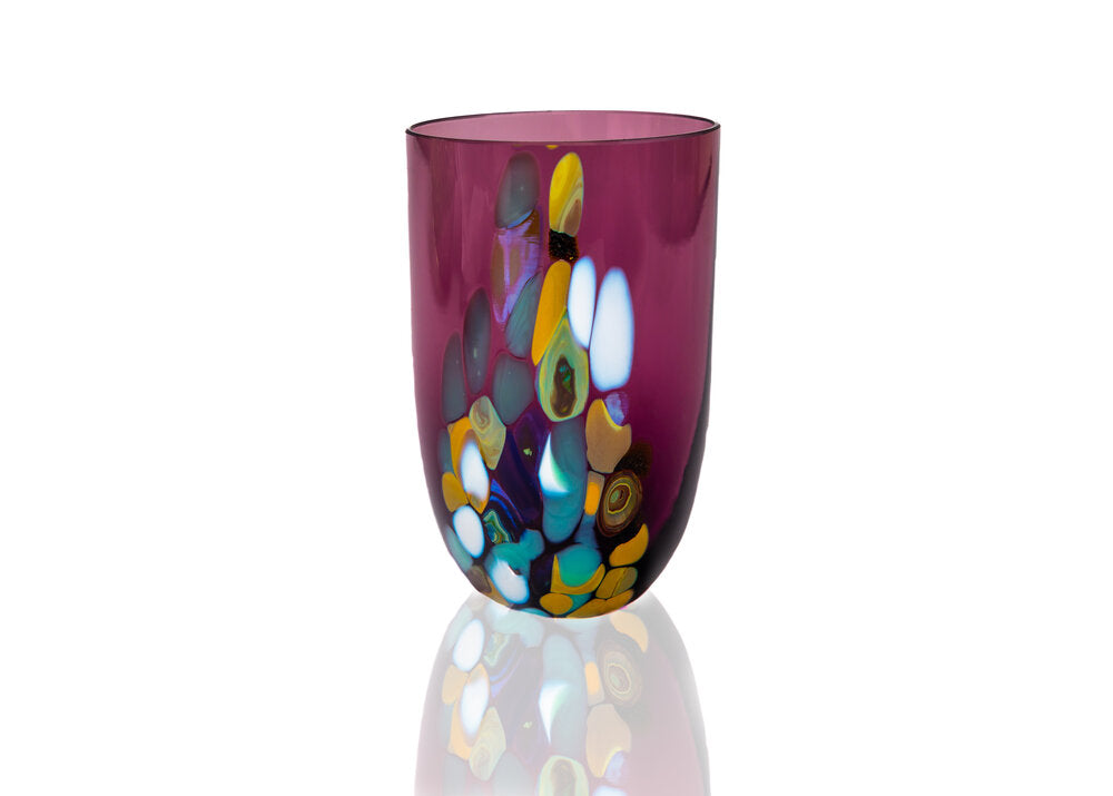 Marble Tumbler glas - Mulberry Purple