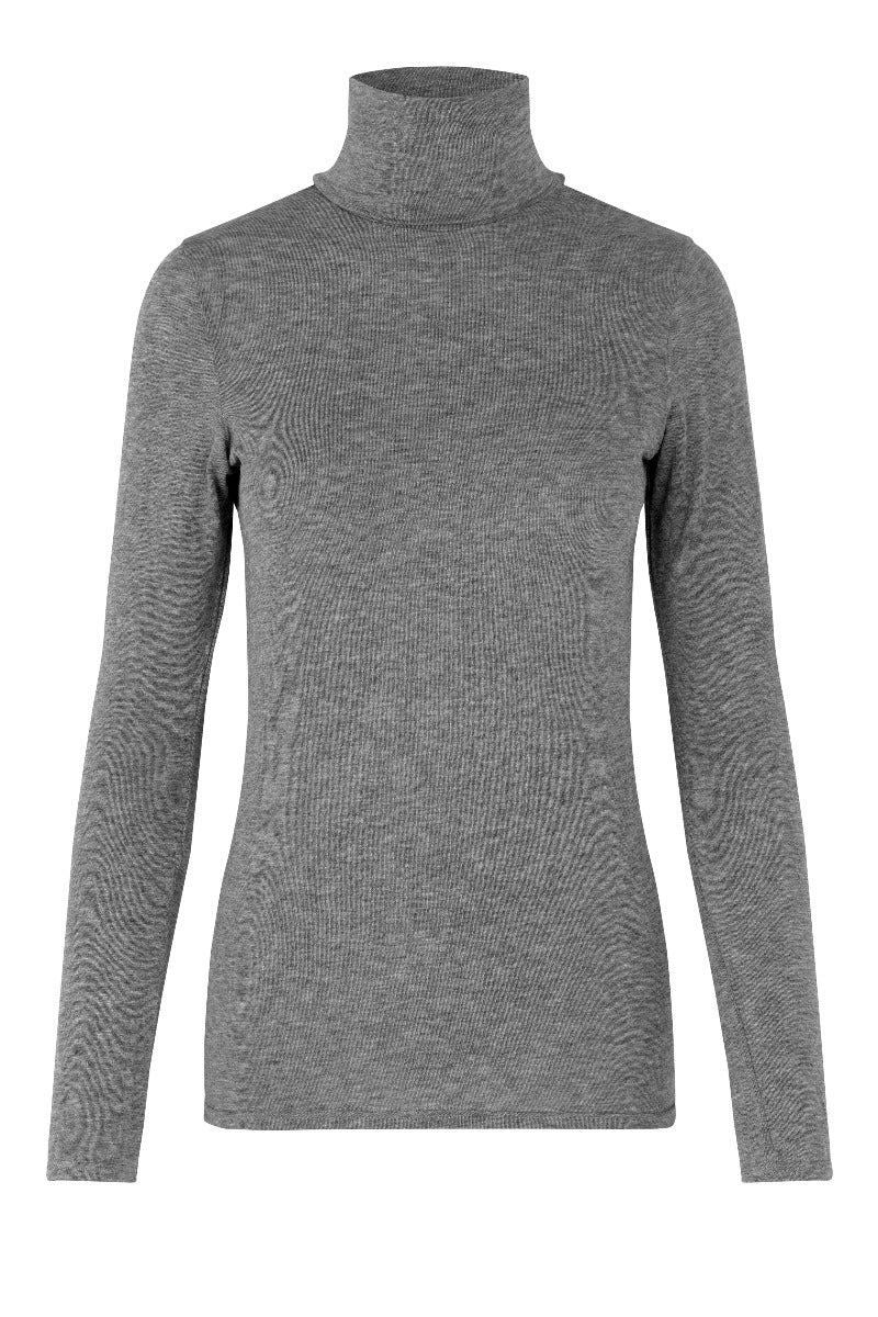 Second Female Matima bluse - Grey Melange - Bahne
