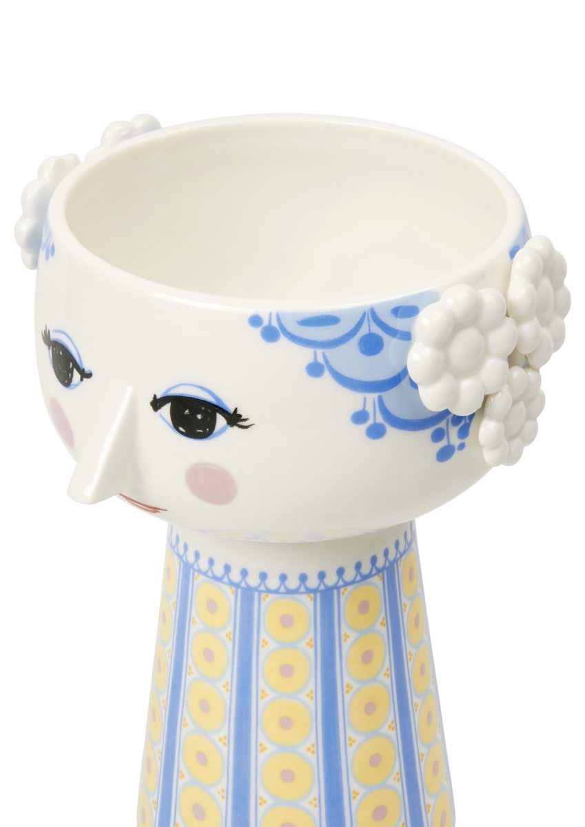 Eva vase, blå - H18,5 cm.