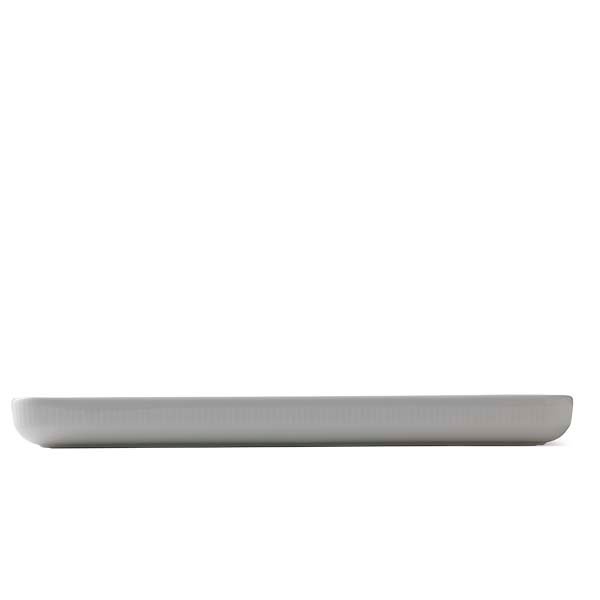 Royal Copenhagen Hvid Riflet tapasfad - 36 cm. - Bahne