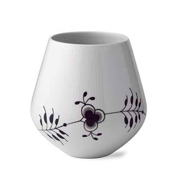 Royal Copenhagen Sort Mega vase - 20,5 cm. - Bahne