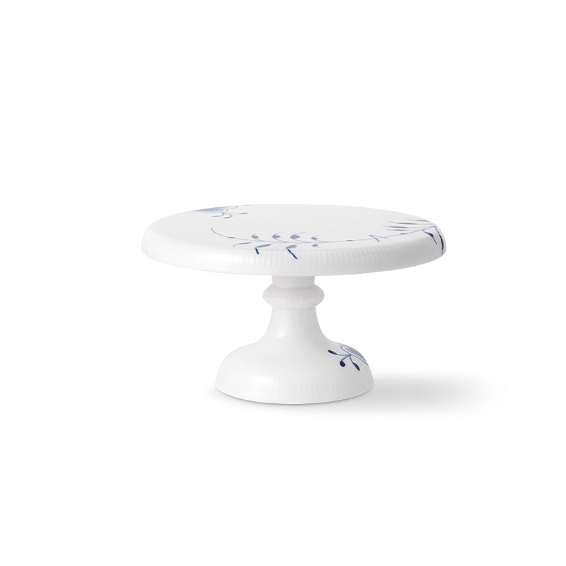 Royal Copenhagen Blå Mega riflet fad på fod - 23 cm. - Bahne