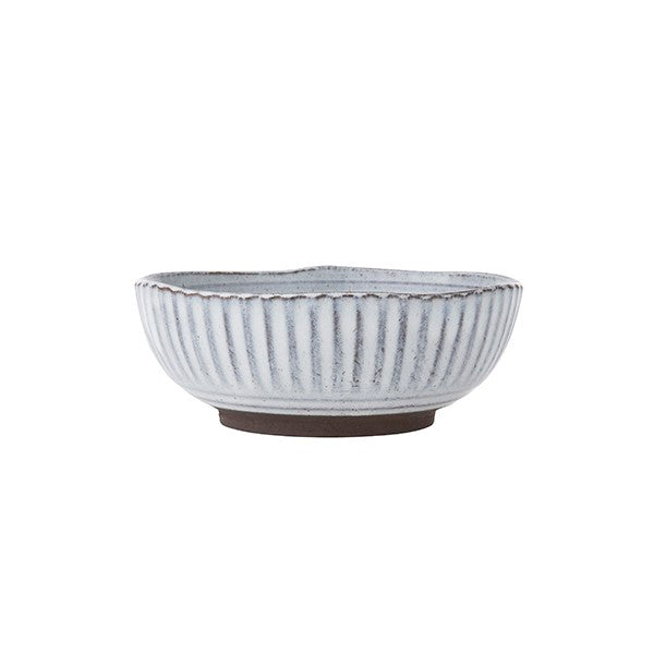 Bahne Interior Birch skål, stentøj, hvid - Ø15 cm. - Bahne